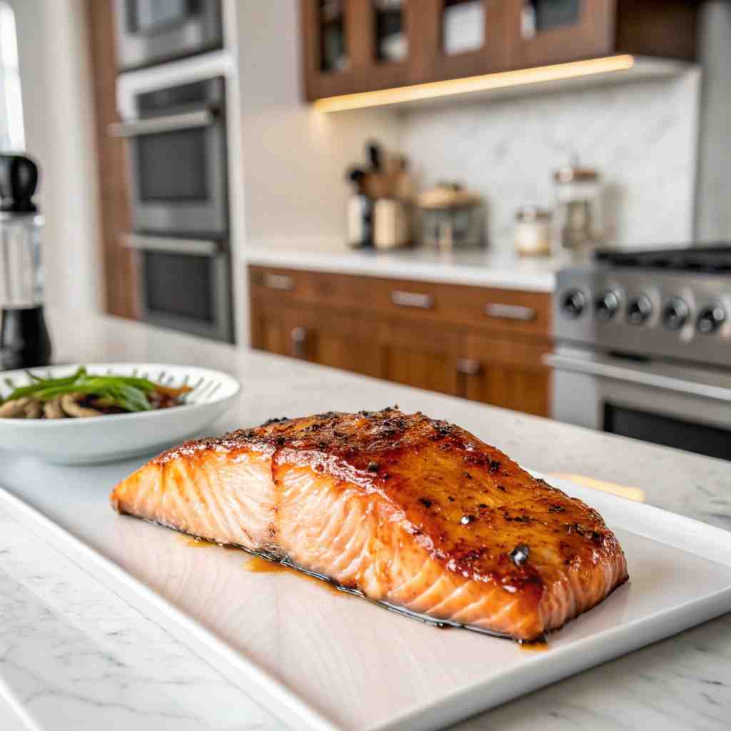 Air Fryer Miso-Glazed Salmon