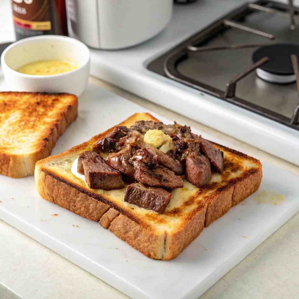 Cowboy Butter Steak Toast