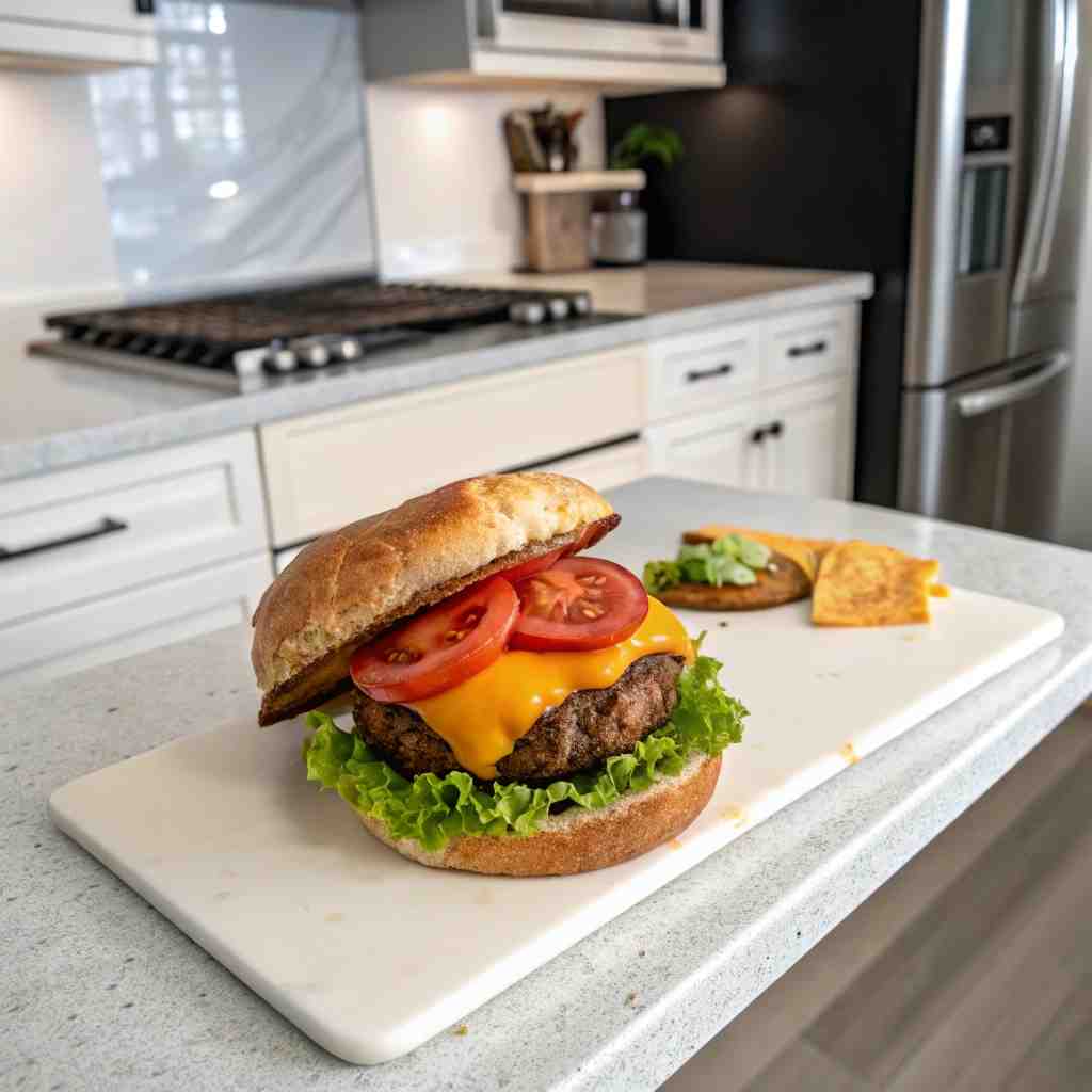Easy Cheeseburger Garbage Bread